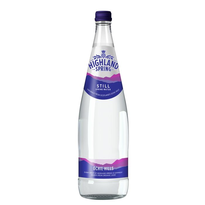 Buy Highland Spring Still Water (Glass)12x1L Order Online From JJ Foodservice