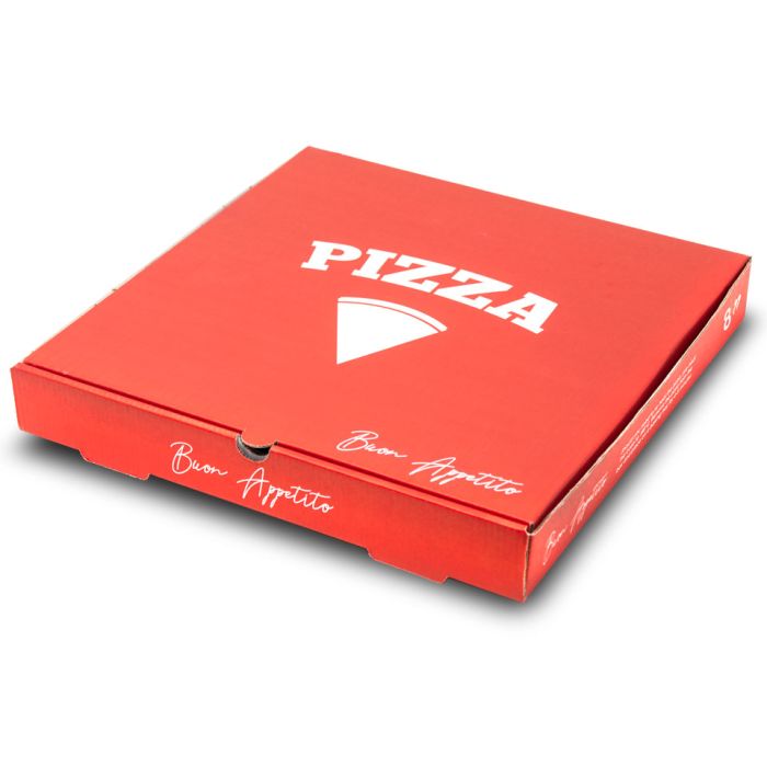 8" Premium Full Colour Pizza Boxes-1x100