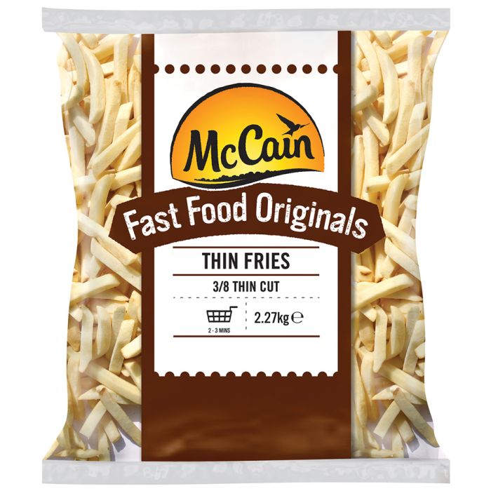 McCain Fast Food Originals (3/8) Thin Fries 4x2.27kg