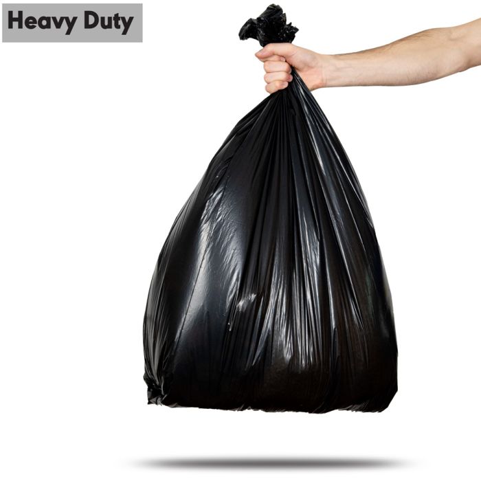 70L Black Heavy Duty Refuse Sacks in a Roll (max. load 15kg)-1x25
