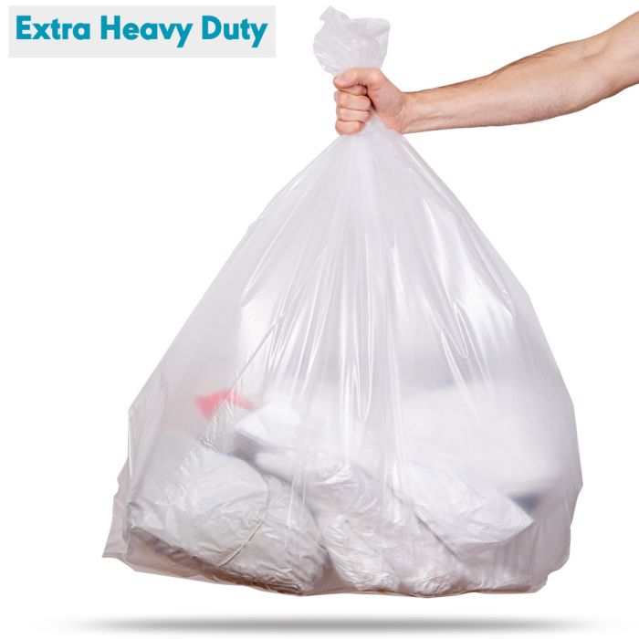 140L Clear Extra Heavy Duty Compactor Sacks (max. load 20kg)-1x80