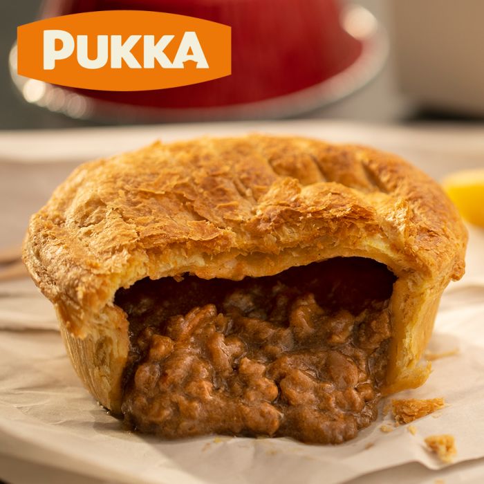 Pukka Unwrapped Cooked Beef & Onion Pie-1x12