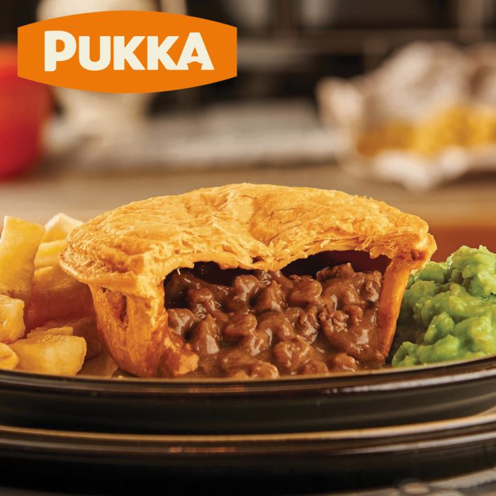 Pukka Wrapped Cooked Beef & Onion Pie-1x12
