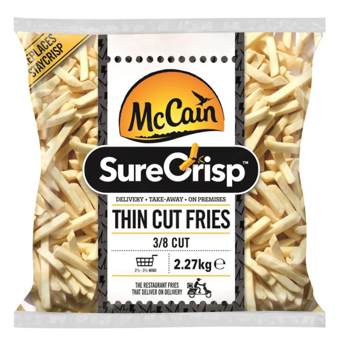 McCain SureCrisp (3/8) Thin Cut Fries 4x2.27kg