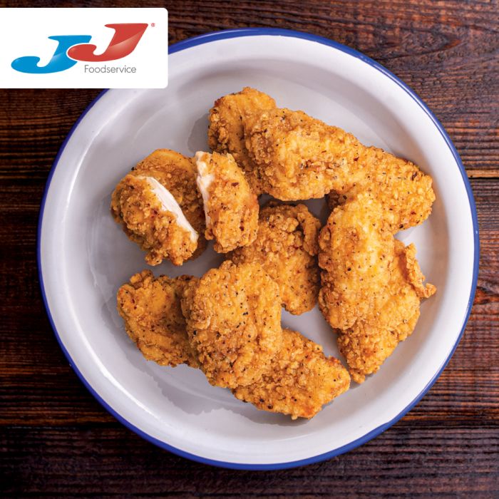 JJ Halal Whole Muscle Southern Fried Chunky Chicken Bites-1x2kg