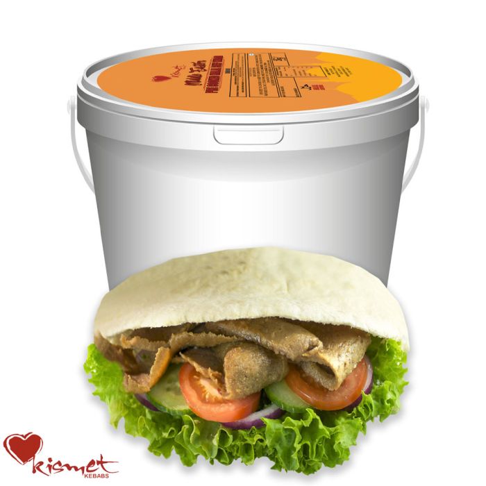 Buy Kismet Halal Cooked & Cut Middle Eastern Beef Doner Kebab (Bucket