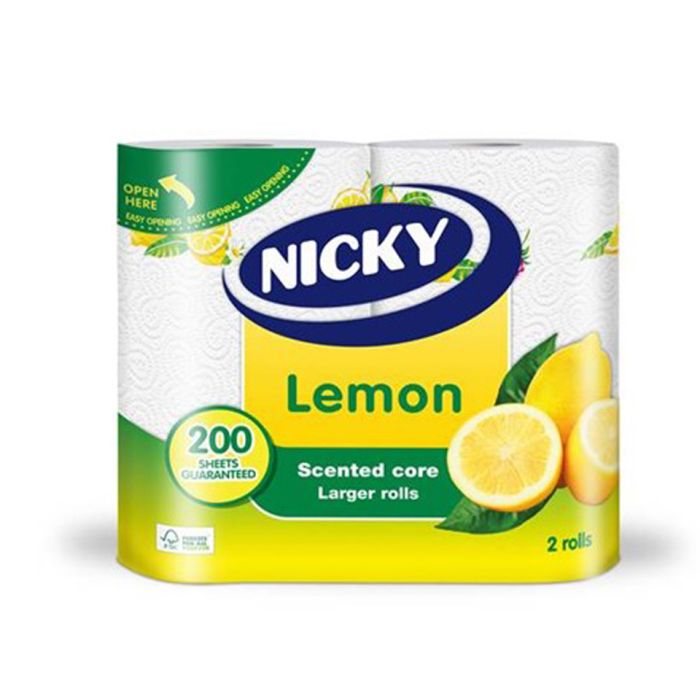 Nicky Lemon 2ply Kitchen Towel-1x2