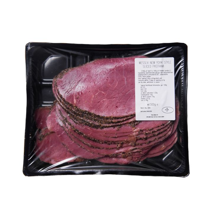 Wessex Sliced New York Style Pastrami 1x500g
