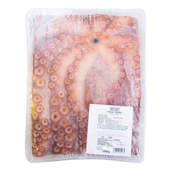 Portuguese IQF Octopus Clean Whole  (size 3-4kg)-1x14kg