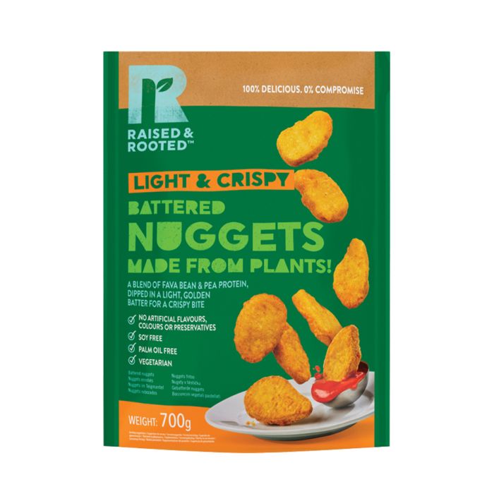 Buy Raised & Rooted (Plant Based) Battered Nuggets(21g)1x700g Order