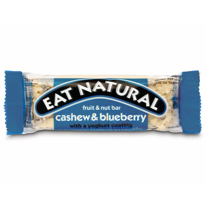 Eat Natural Cashew, Blueberries & Yoghurt Coating Bar-12x45g