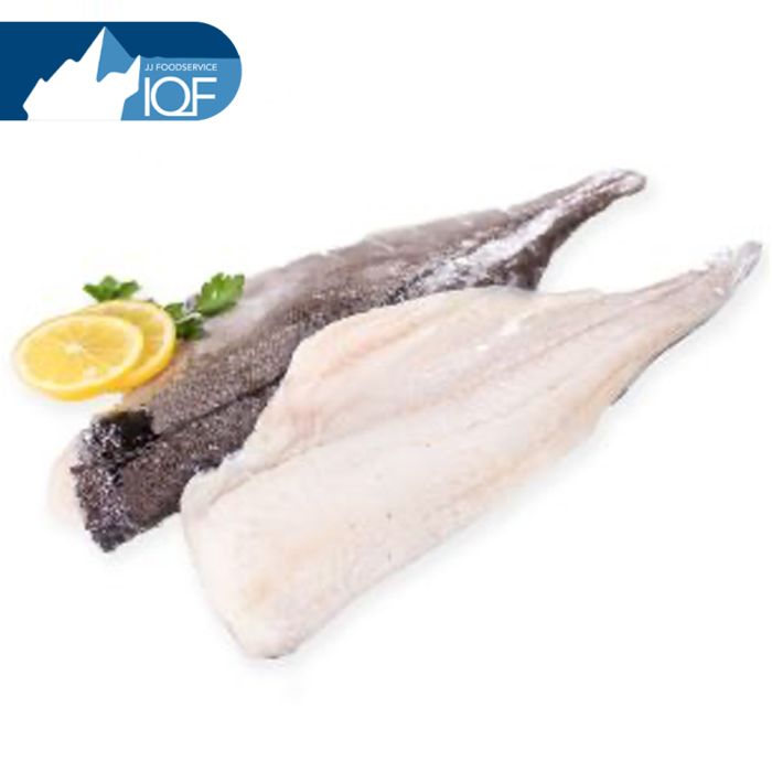 JJ MSC Atlantic IQF Skin-on Boneless Haddock Fillets (7-8oz) 1x18