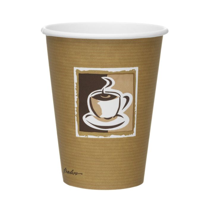 Caffe 12oz Paper Hot Cups (Lid ref CUP158) 1x600