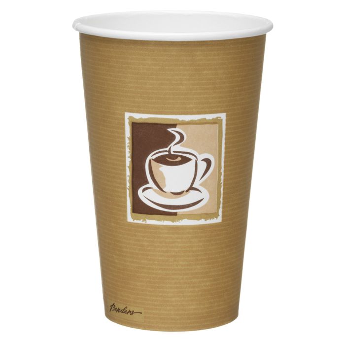 Caffe 16oz Paper Hot Cups (Lid ref CUP158) 1x500