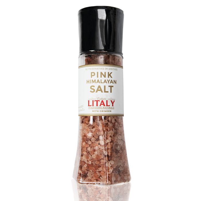 Litaly Pink Himalayan Salt with Grinder 1x400g