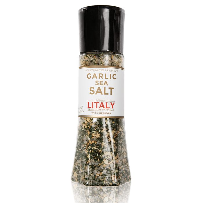 Litaly Garlic Sea Salt with Grinder 1x305g
