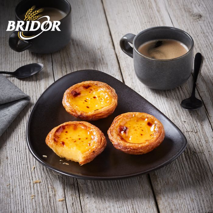 Bridor Ready to Bake Fine Butter Portuguese Custard Tart (Pastel De Nata)-60x60g