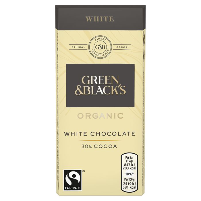 Green & Blacks Organic White Chocolate-30x35g