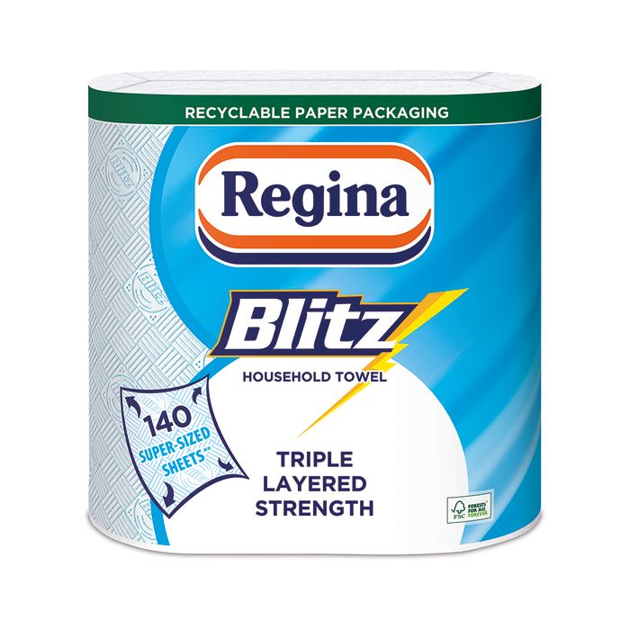 Regina Blitz 3ply All Purpose Kitchen Towels-1x6