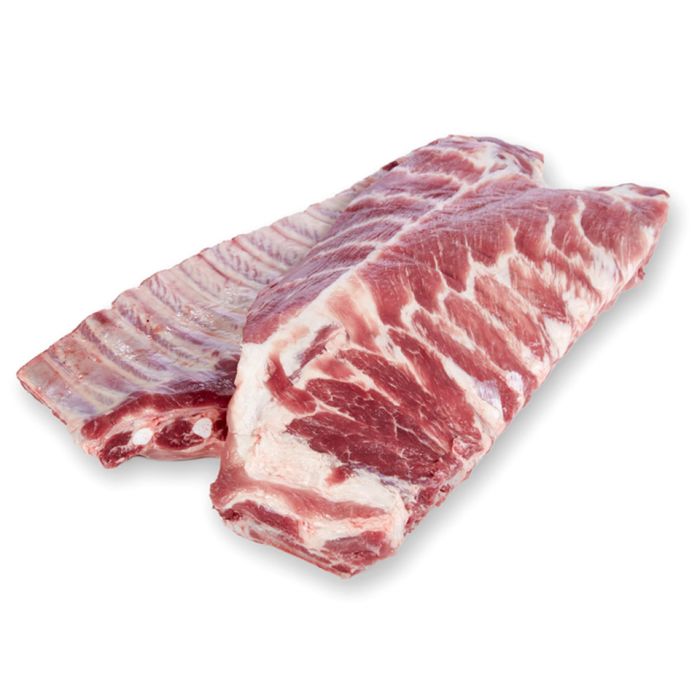 Midland Frozen Raw Standard Pork Belly Spare Ribs-1x7kg
