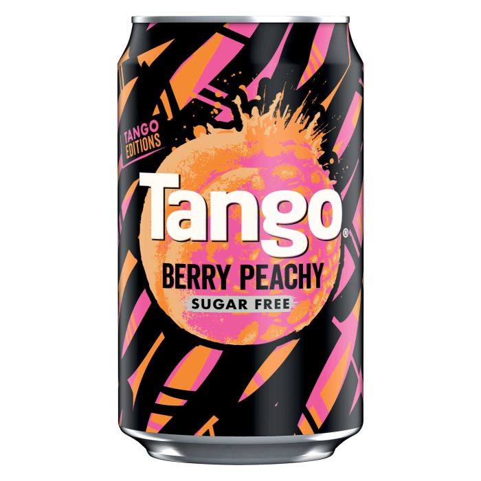 Tango Sugar Free Berry Peachy Cans (GB)-24x330ml