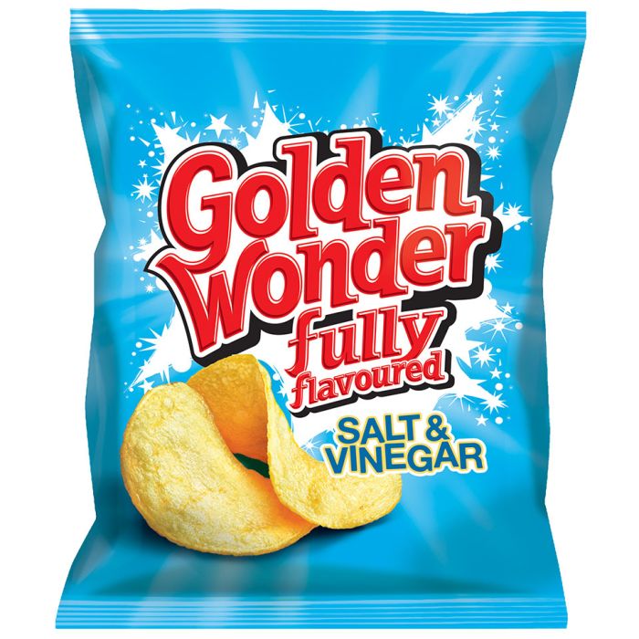 Golden Wonder Salt & Vinegar Crisps-32x32.5g