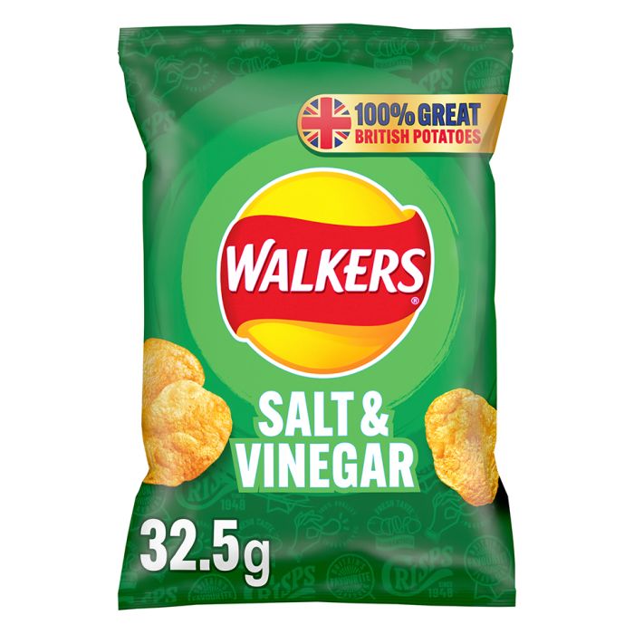 Walkers Salt & Vinegar Crisps-32x32.5g