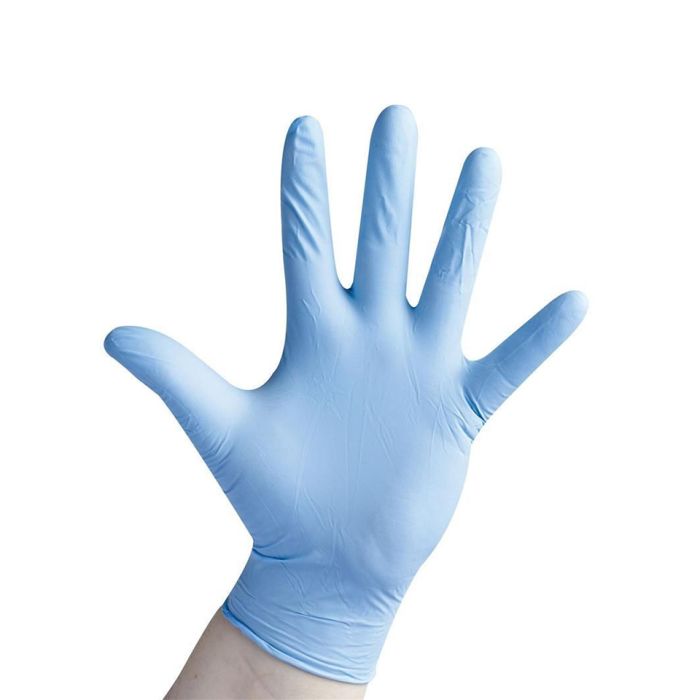 Disposable Powder-Free Blue Nitrile Gloves L-1x100