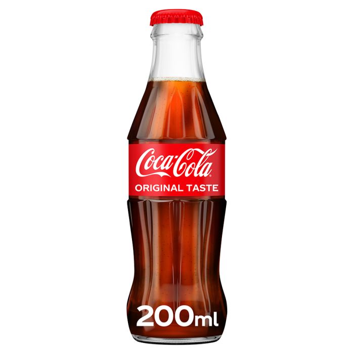 Coca-Cola Original Taste Glass Bottles-(GB)-24x200ml