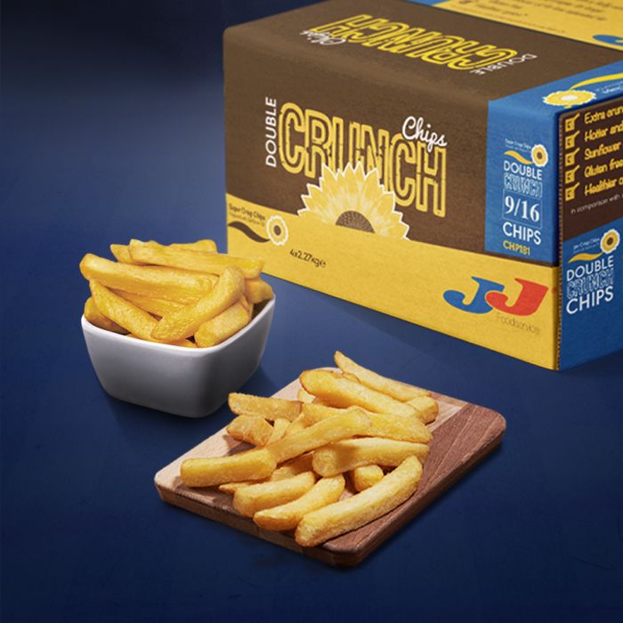 JJ Super Crisp Double Crunch 9/16 Chips 4x2.27kg