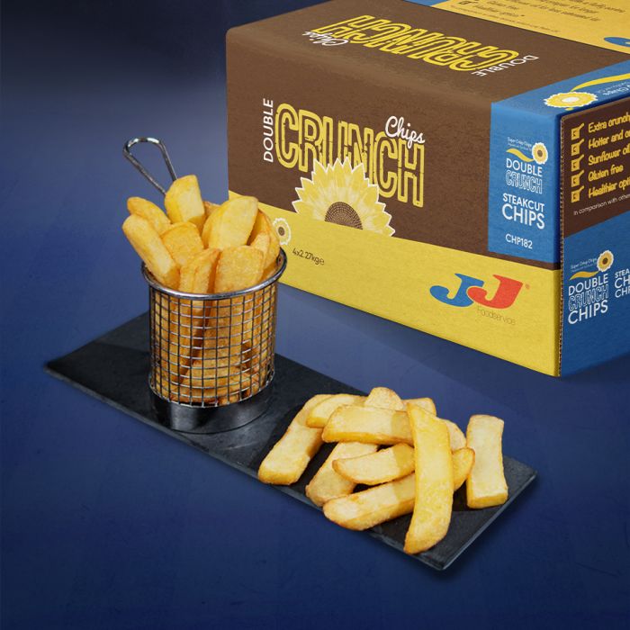JJ Super Crisp Double Crunch Steak-Cut Chips 4x2.27kg
