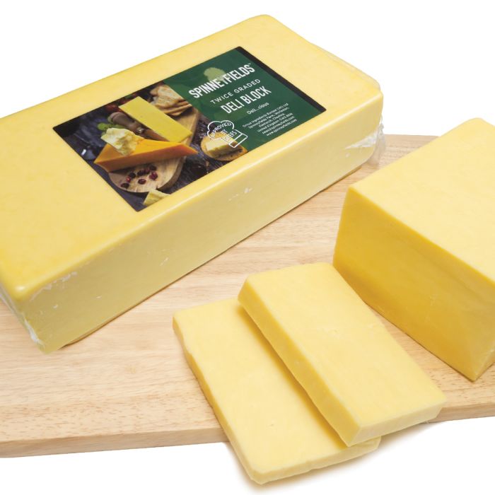 Spinneyfield Mild Block Cheddar Cheese-1x5kg