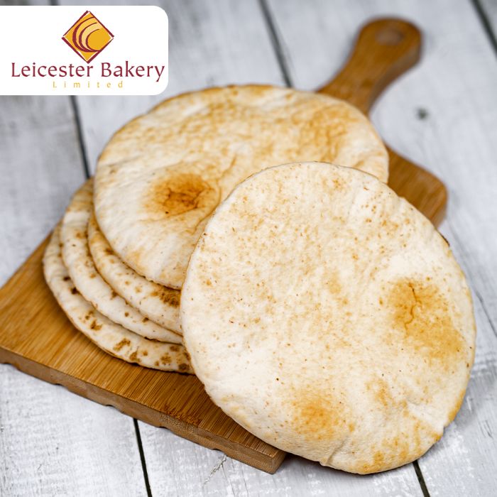 Leicester Bakery 6" Round Pitta Breads (Frozen) 20x5