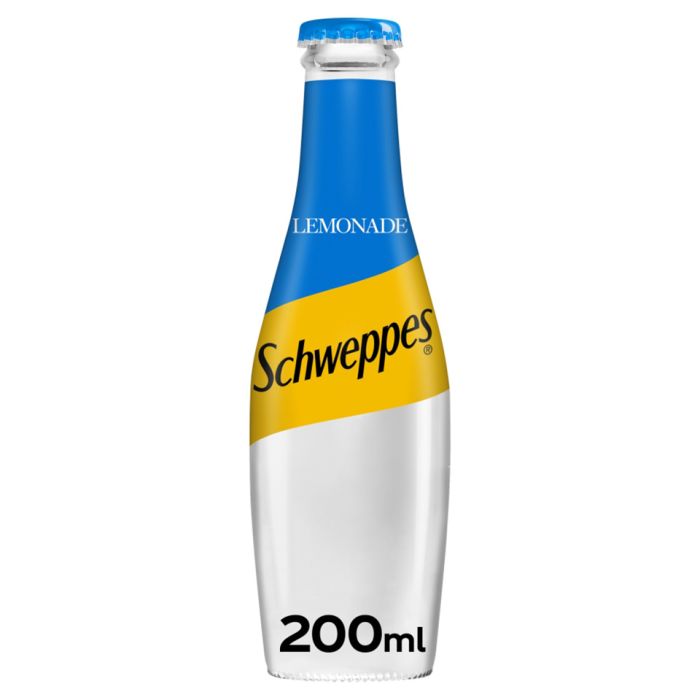 Schweppes Lemonade Glass Bottles-24x200ml
