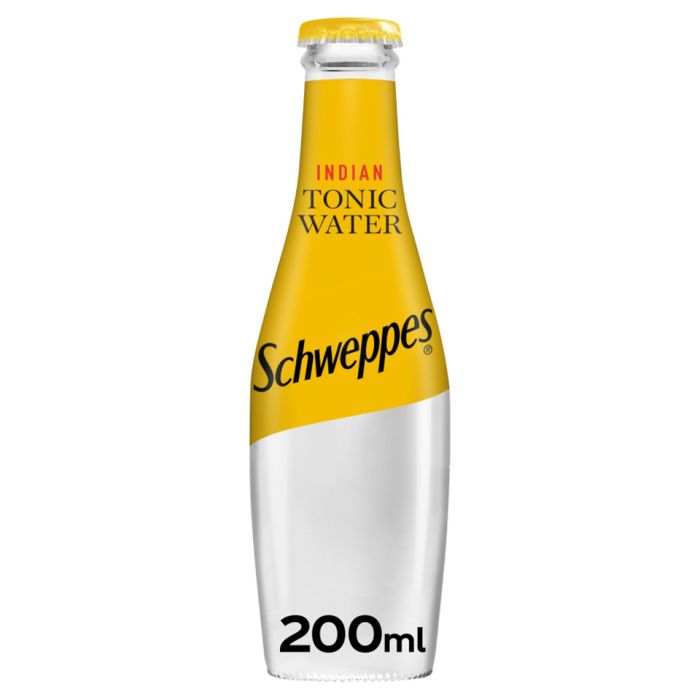 Schweppes Tonic Water Glass Bottles-24x200ml