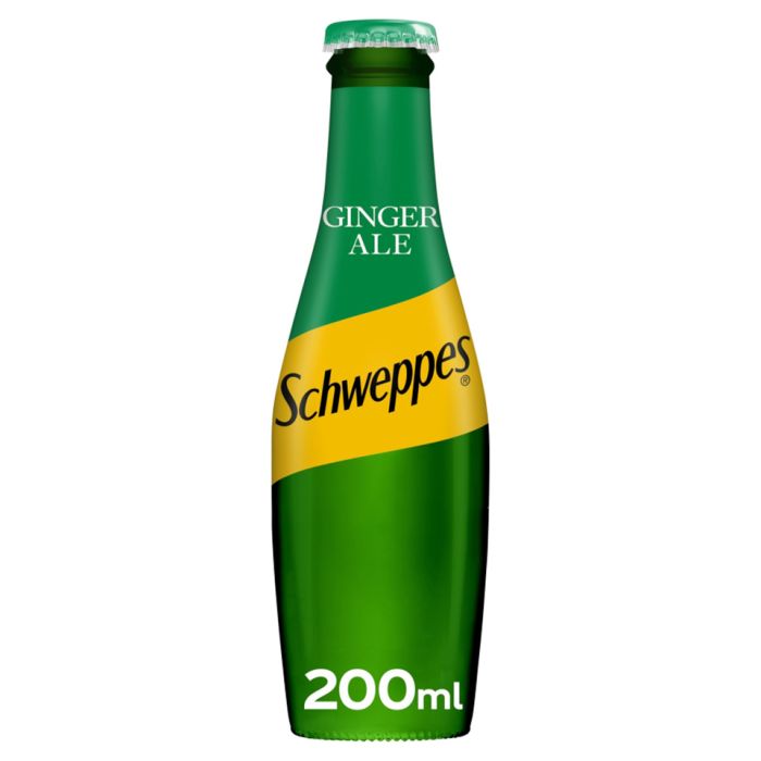 Schweppes Canada Dry Ginger Ale (Glass Bottles)-24x200ml