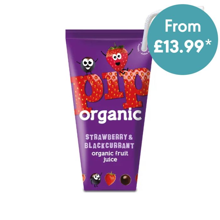 Pip Organic Kids Strawberry & Blackcurrant Juice 24x180ml