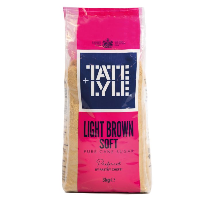 Tate & Lyle Light Brown Soft Sugar-1x3kg
