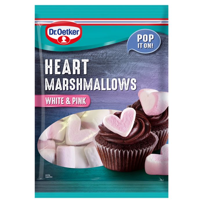 Dr. Oetker Heart Shaped Marshmallows 6x100g